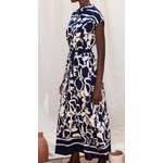 ROBE IMPRIME BLEU MARINE SKATIE