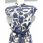 ROBE IMPRIMEE BLEU MARINE SKATIE