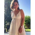 robe longue ecrue