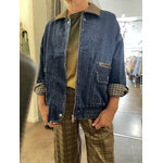 BLOUSON EN JEAN COL VELOURS1