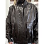 BLOUSON SIMILI CHOCOLAT 4