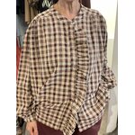 CHEMISE A CARREAUX BORDEAUX