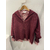 GILET COL MARIN BORDEAUX 2