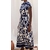 ROBE IMPRIME BLEU MARINE SKATIE