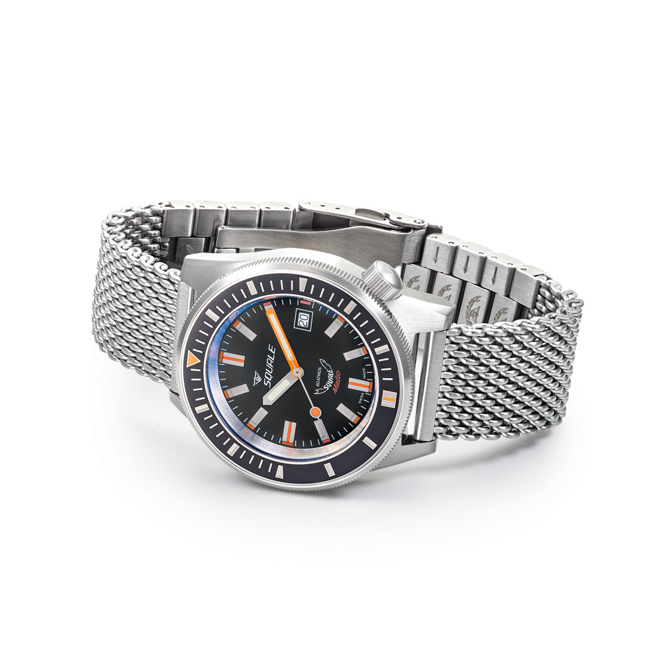 Montre SQUALE Matic Satin Black Mesh