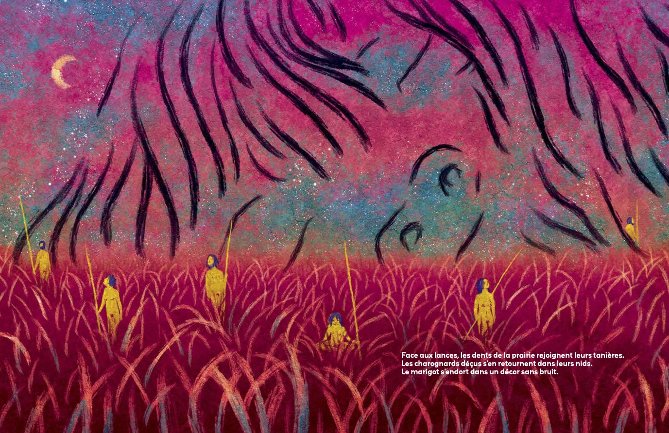 Illustrations jpeg Et pendant ce temps paissent les bisons