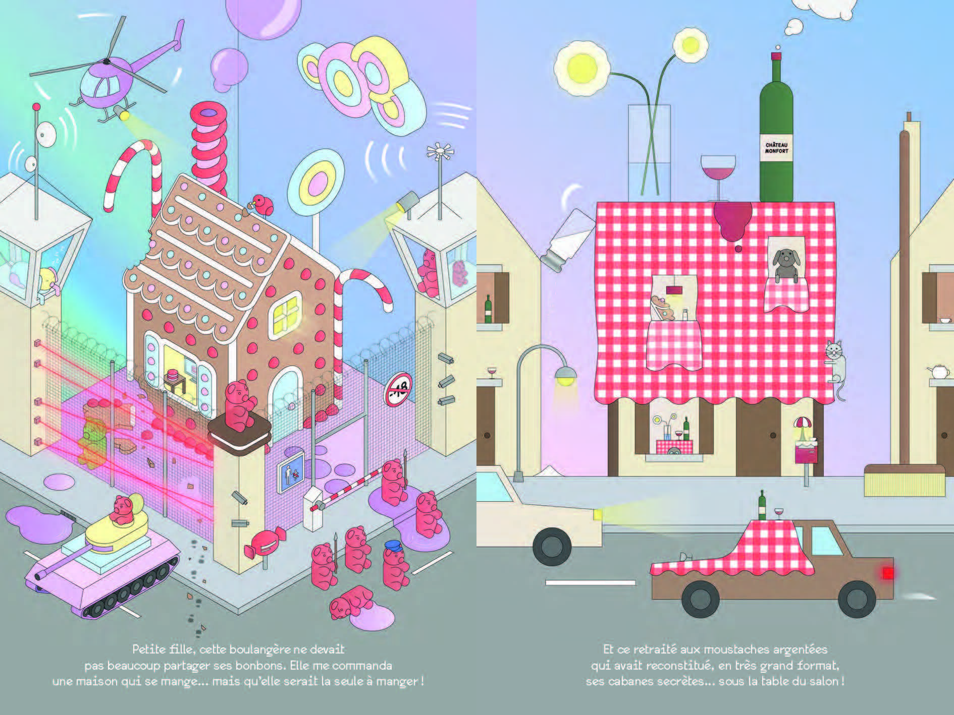 Illustrations jpeg Mes Maisons archi zinzins Editions courtes et longues