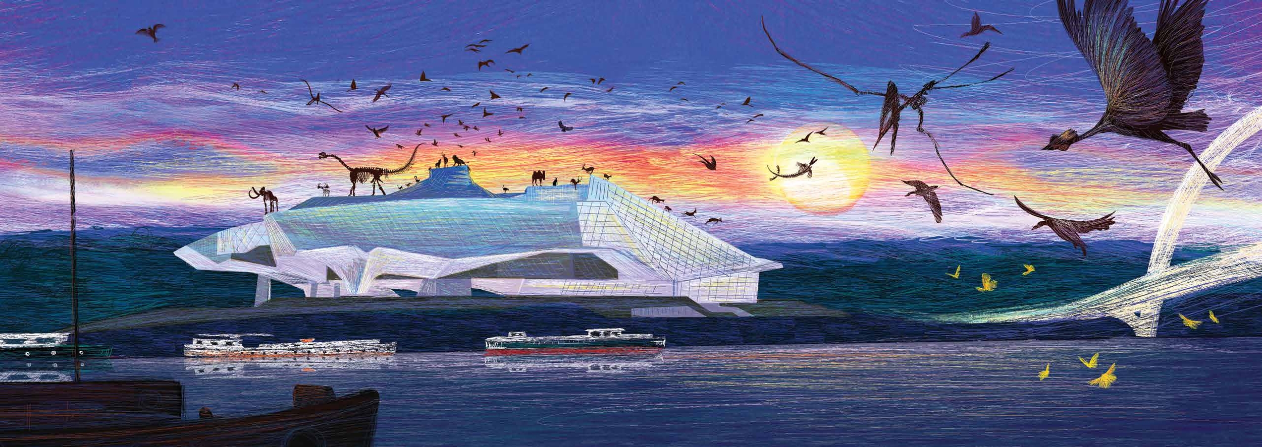 Illustrations jpeg Cette nuit-là au musée