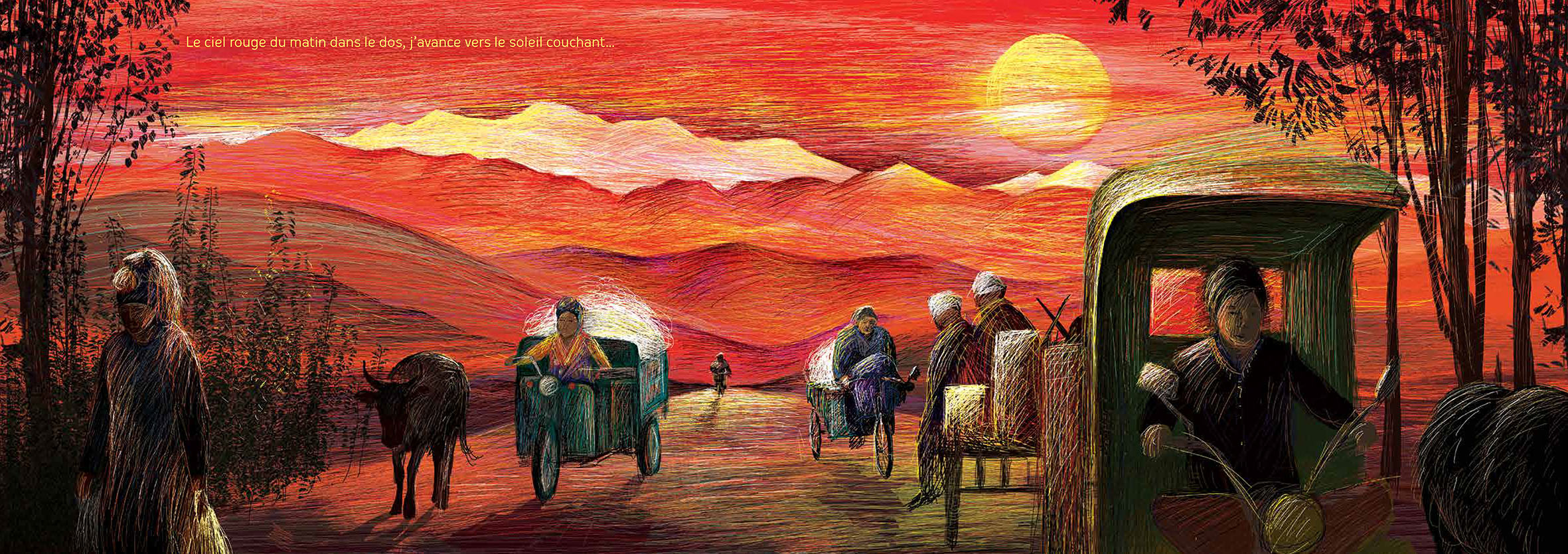 Illustrations jpeg Ciels rouges