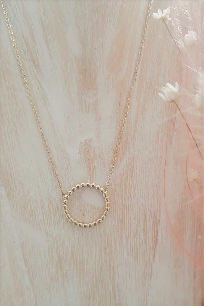 Collier acier Flora