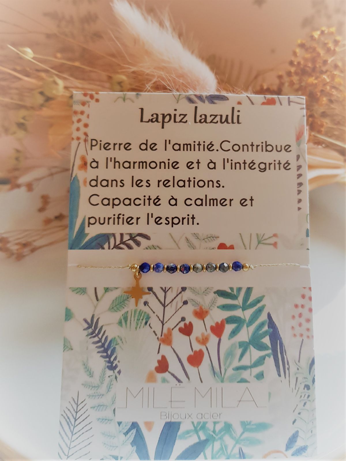 Bracelet porte-bonheur Lapiz Lazuli
