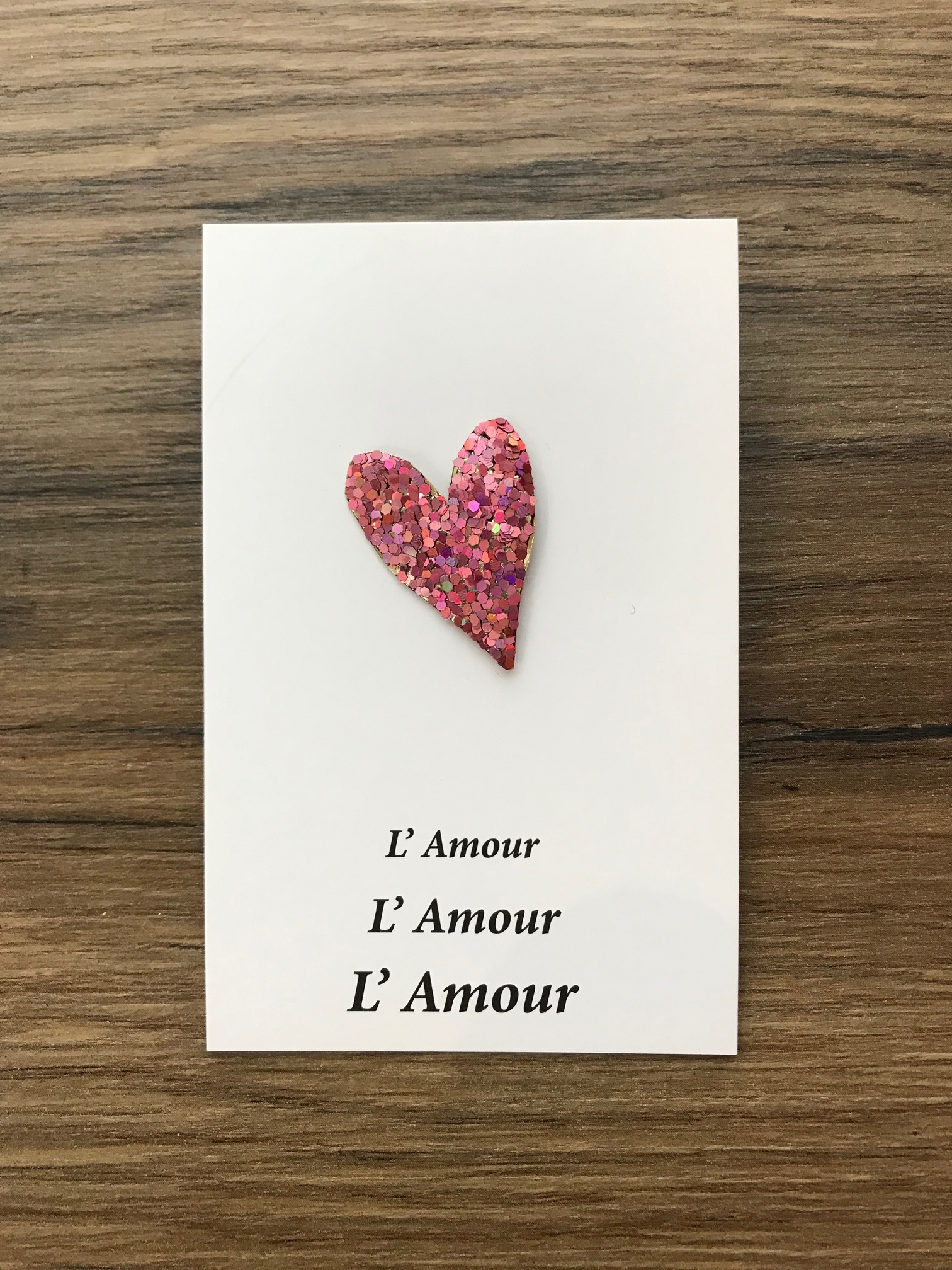 Pin\'s Coeur paillettes Framboise