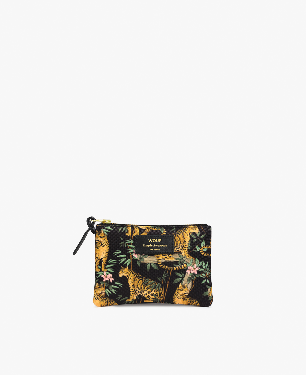 Black-Lazy-Jungle-Small-Pouch-Front