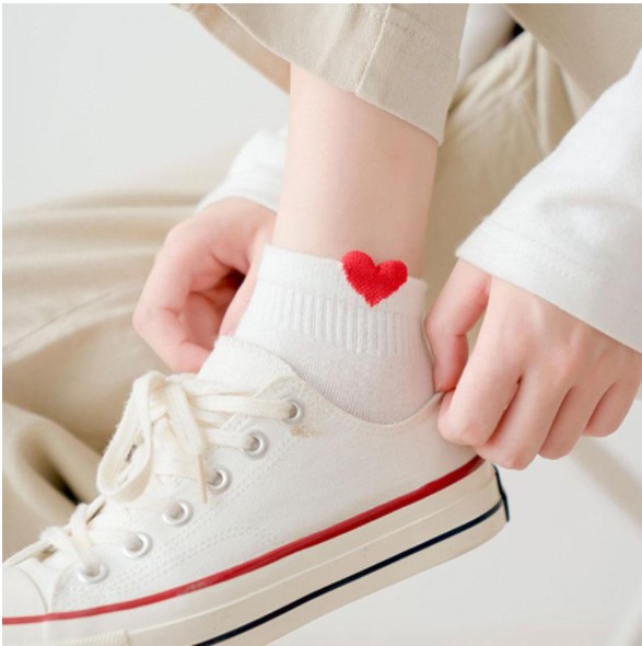 blanches coeur rouge cote