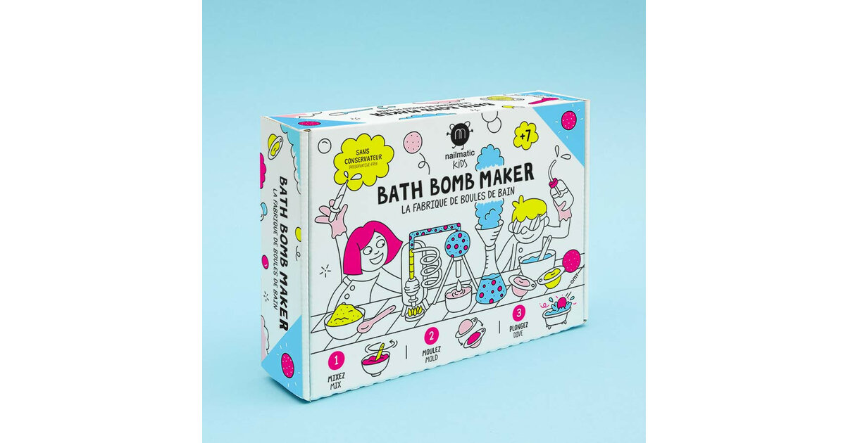 Kit Fabrication Bombes De Bain - Moules + Colorants + Sacs Thermorétractables - DIY