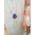 Collier acier Luna Lapiz Lazuli
