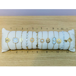 ACIER bracelet chaine BLANC (numero)