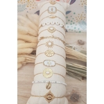 ACIER bracelet chaine BLANC