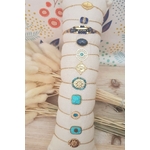 ACIER bracelet chaine BLEU2