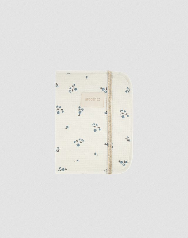 protège carnet lily blue1