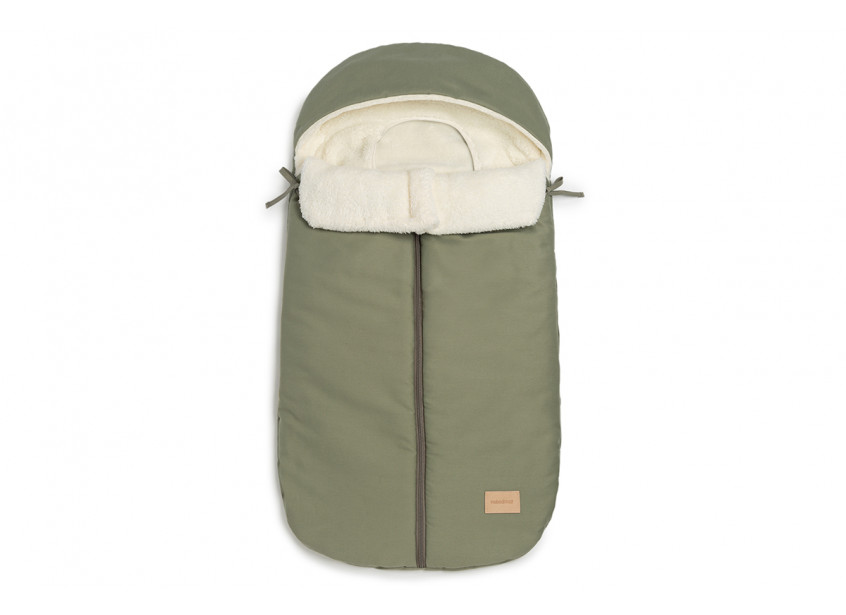baby-on-the-go-waterproof-footmuff-olive-green-nobodinoz-1-2