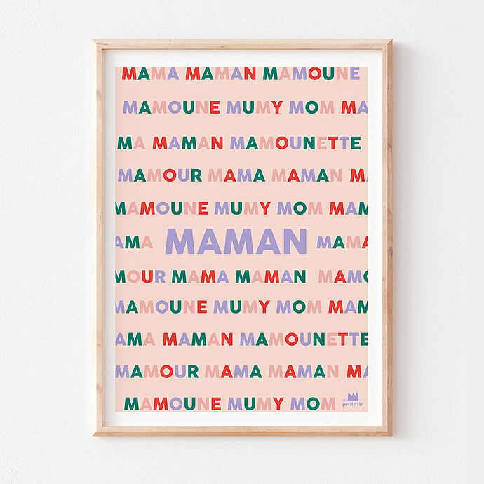 affiche maman ma petite vie