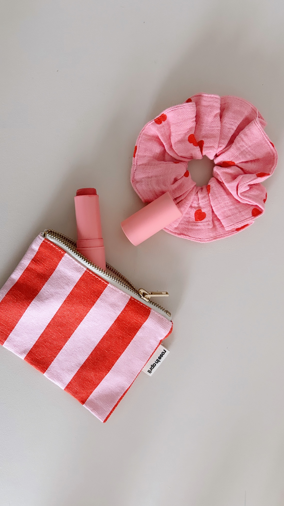 MARIE STRIPES CANDY PINK - RED