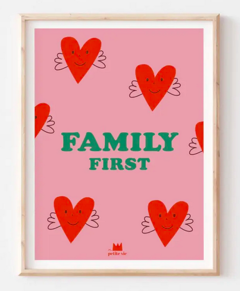 affiche family first ma petite vie