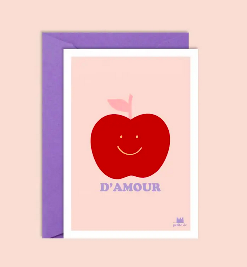 carte pomme d'amour ma petite vie