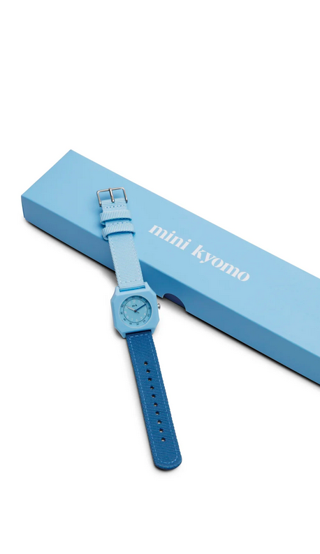 montre blue cotton candy mini kyomo