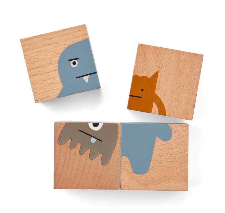 Coffret puzzle animaux pour enfants Liewood