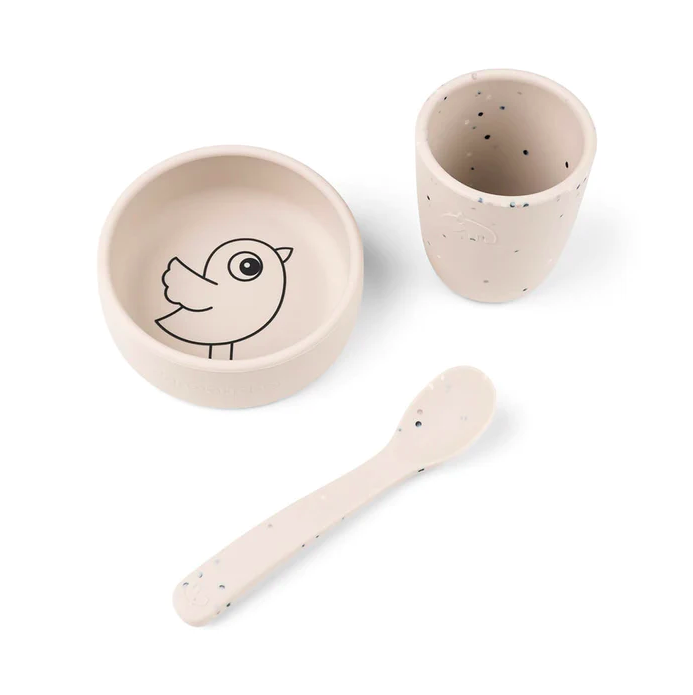 Silicone first meal set - Birdee - Sand DONE BY DEER7