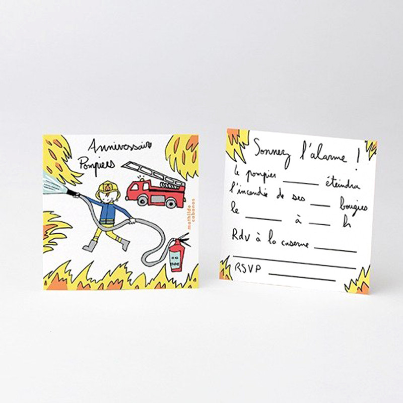 cartes-invitation-pompiers