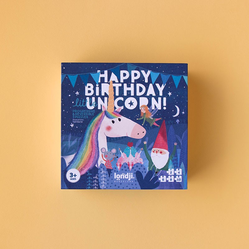 Londji-Puzzles-Happy Birthday unicorn puzzle