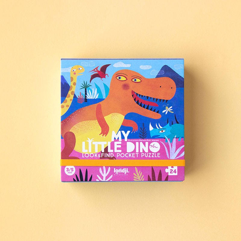 Londji-Puzzles-My little dino pocket puzzle
