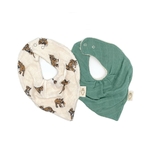 lot-de-2-bavoirs-bandana-tigre-sauge-de-chez-milinane