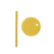 couvercle paille moutarde design letters