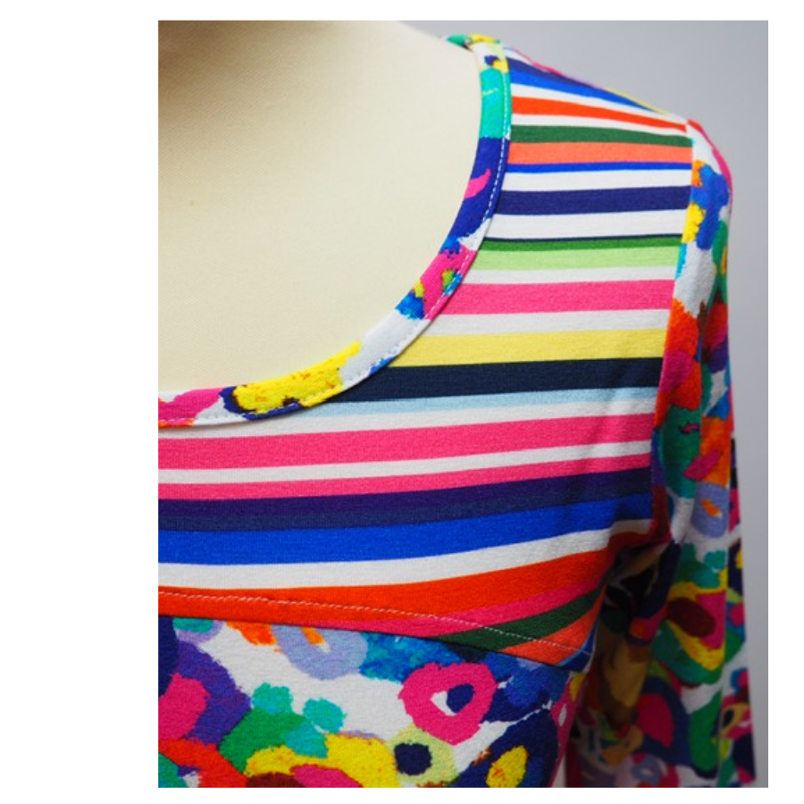 t-shirt-olivier-philips-colore-motifs-geometriques-florauxns titre