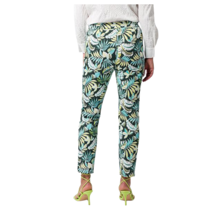 pantalon-frank-walder-imprime-feuilles