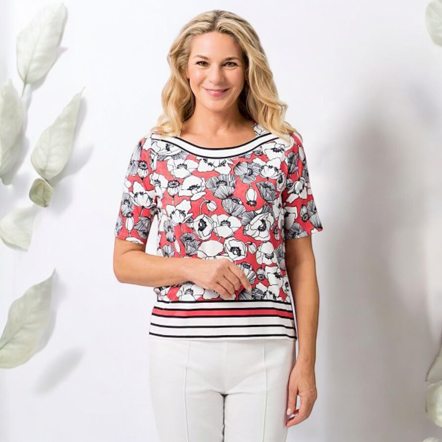 t-shirt-frank-walder-imprime-fleur