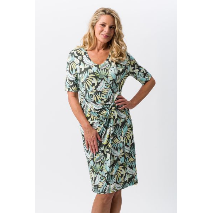 robe-frank-walder-imprime-feuilles