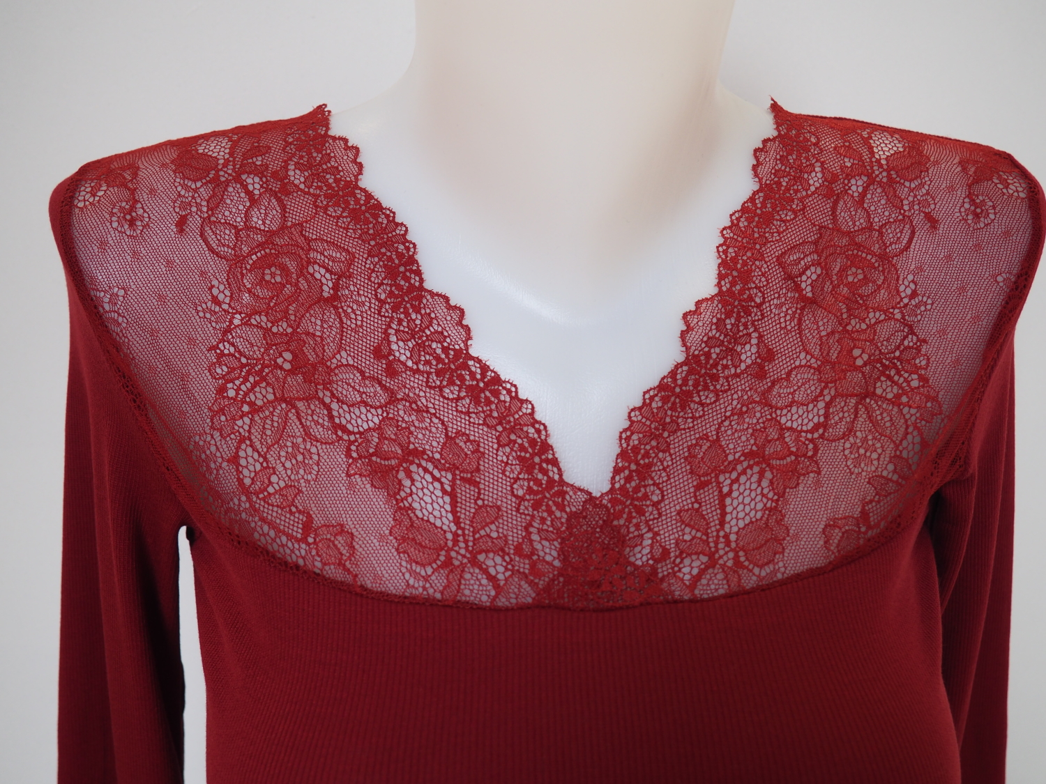 T-shirt Micromodal Marsala2