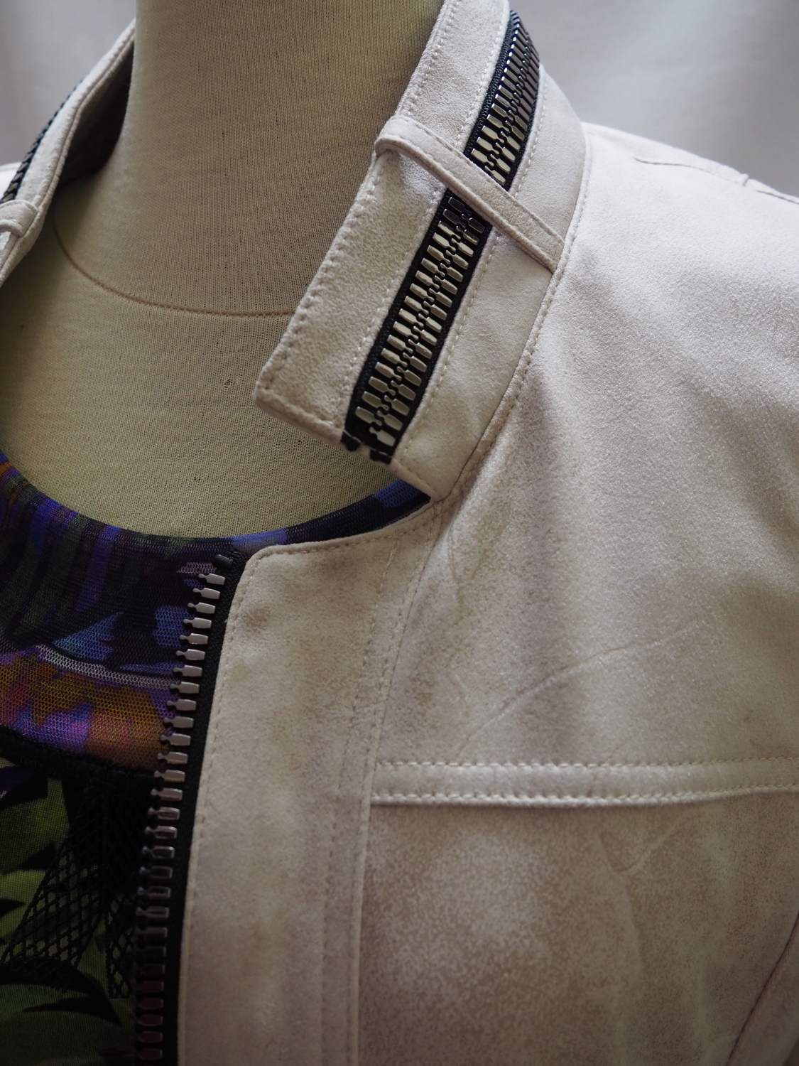 Blouson craie imitation peau 1349 Sander Rever 2