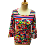 t-shirt-olivier-philips-colore-motifs-geometriques-floraux