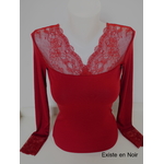 T-shirt Micromodal Marsala Bis