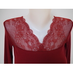 T-shirt Micromodal Marsala2