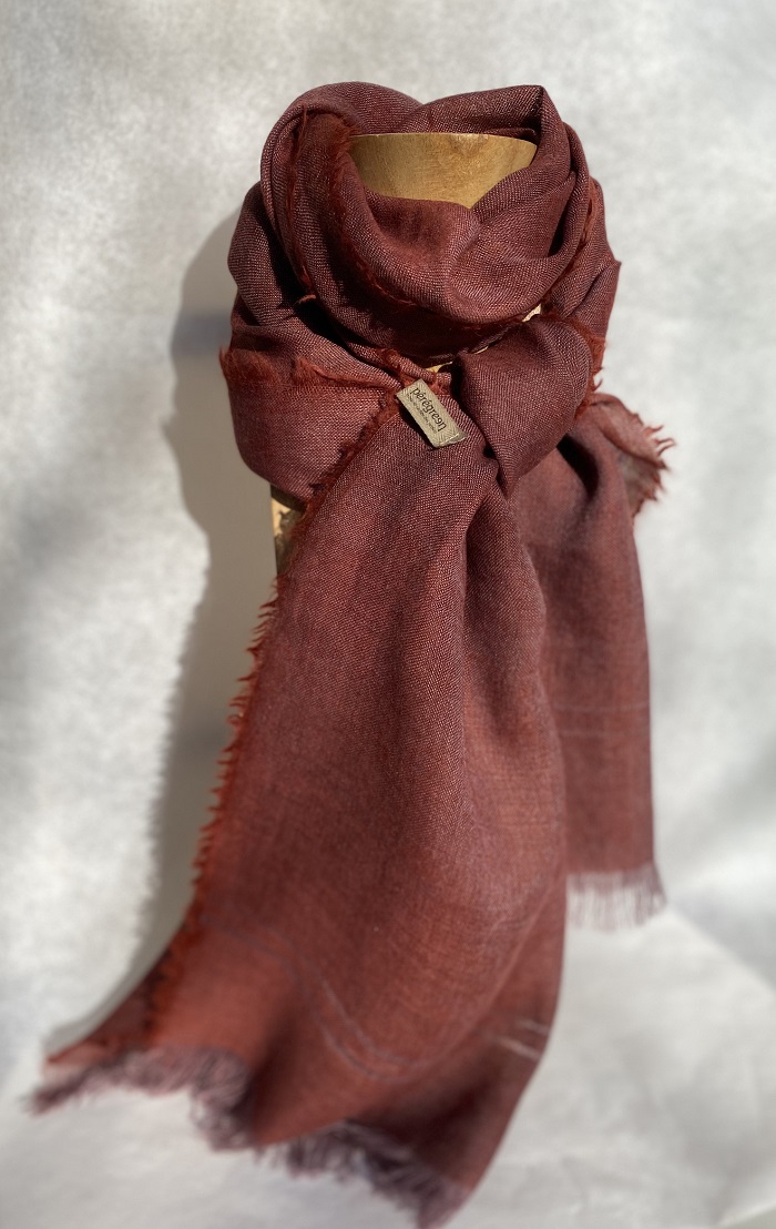 foulard grenat lin alpaga peregreen