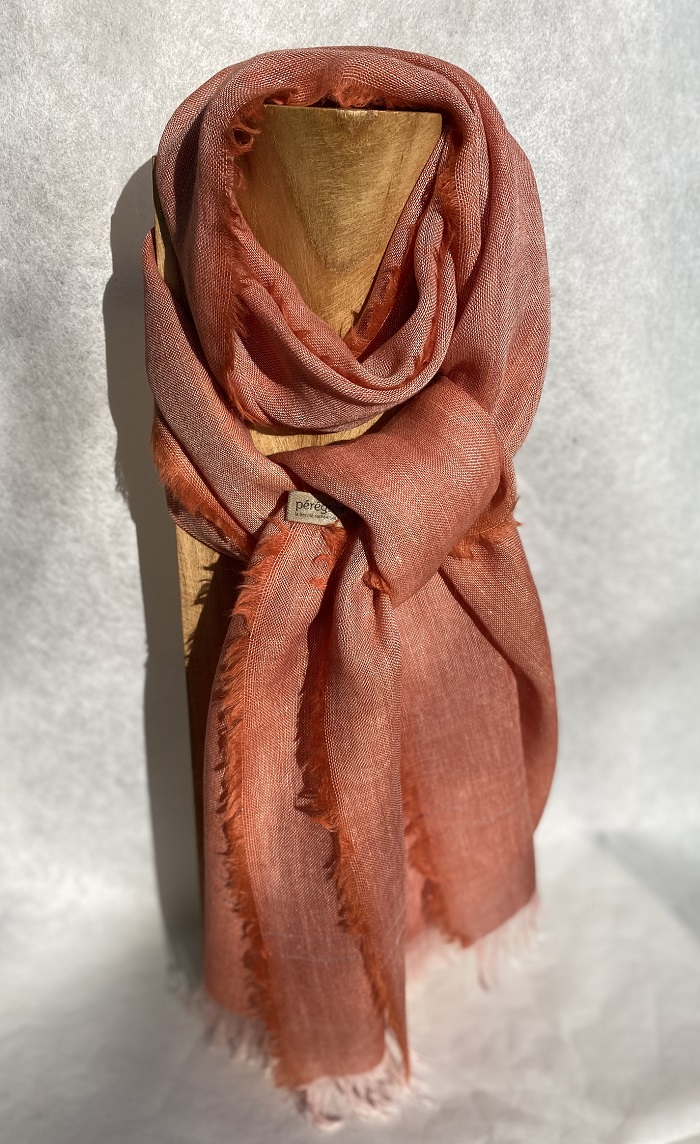 foulard rose lin alpaga Peregreen