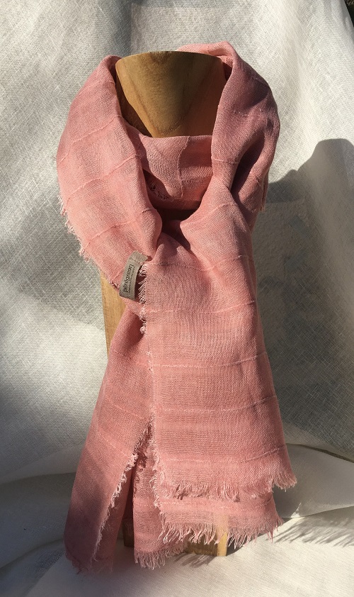 foulard lin raye rose Leopoldine peregreen