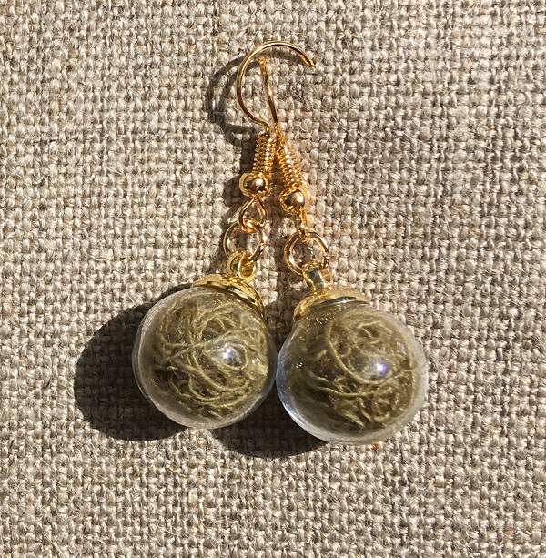 boucles oreilles teintinabulles vert gaude peregreen